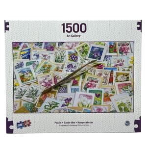 1500 Piece Jigsaw Puzzle Art Gallery Spring Stamp Collection NEW
